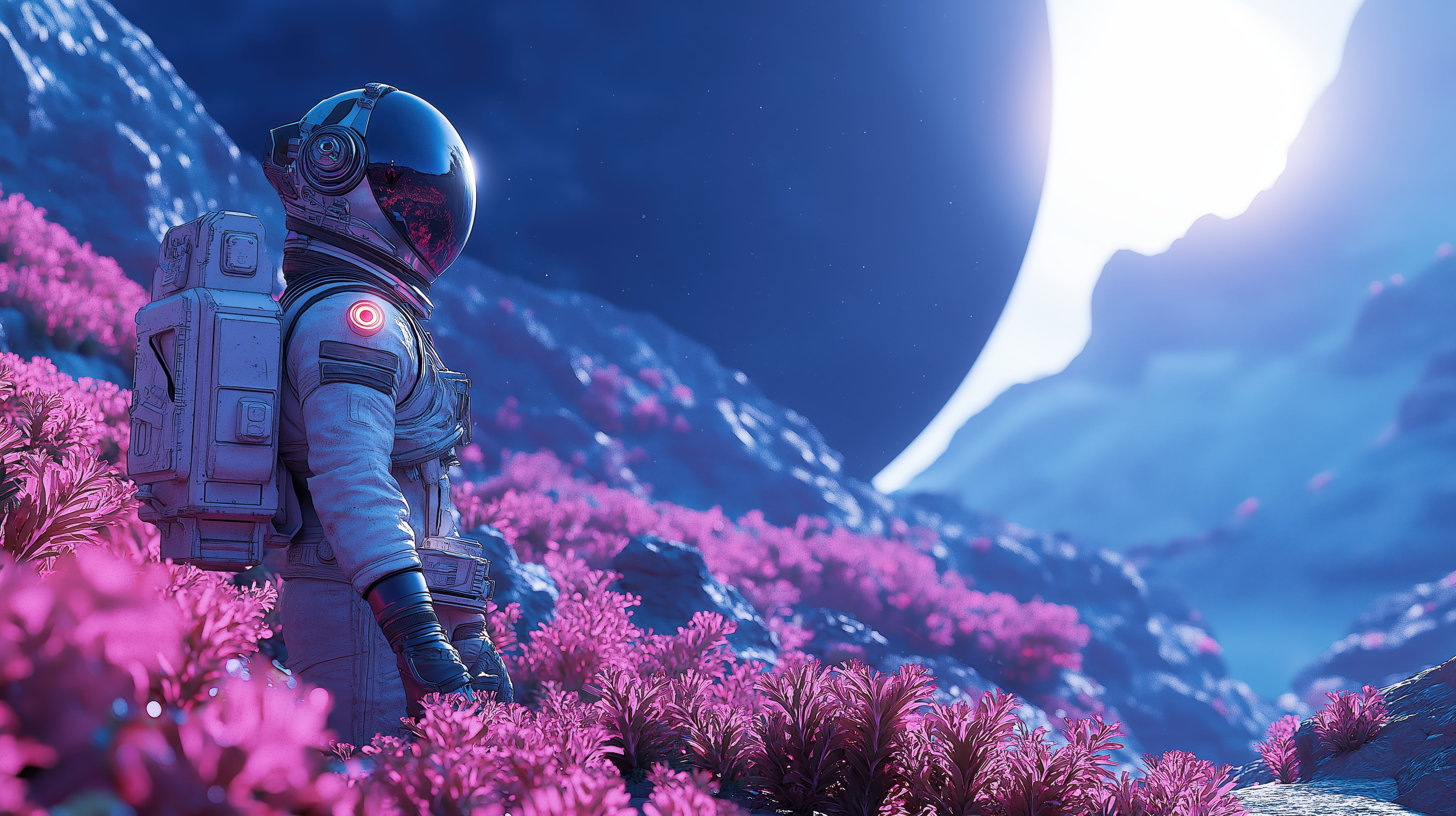 Blooming in space