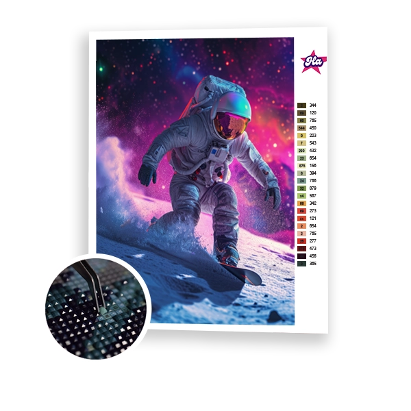 Snowboarder in Space