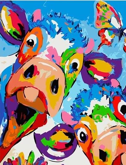 Colorful cows